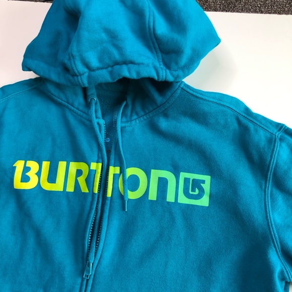 Burton Blue Full Zip Sweatshirt Small - Picture 3 of 6